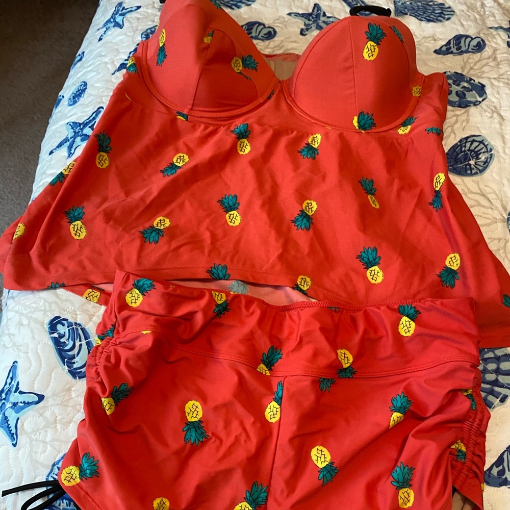 Lane Bryant Swim top and bottoms